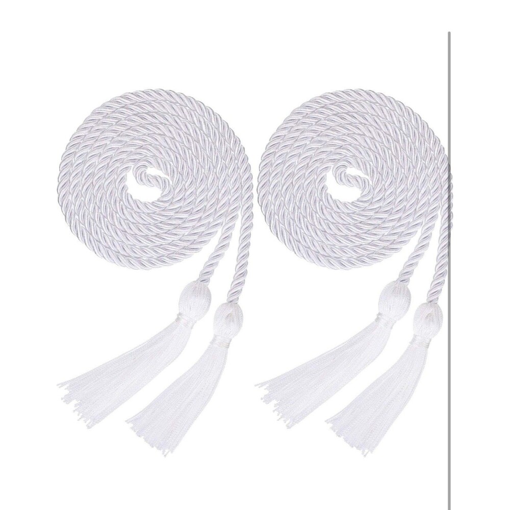 2 Pieces Graduation Cords Polyester Yarn Honor Cord with Tassel for Graduation